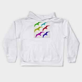 ART Leather Seagulls Kids Hoodie